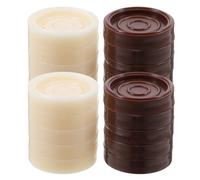 HAPINARY Set da 24 Pezzi in Plastica Abs per Dama e Backgammon, Accessori da Gioco da Tavolo Pedine Leggere e Lucide, per Viaggi e Intrattenimento Adulto