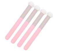 HAPINARY Set da 4 Spugnette per Trucco con Manico, Applicatori Correttore a Testa Fungo, Spugne di Bellezza per Viso, Uso Secco e Umido per Pelle Delicata, per Viaggi e Appuntamenti