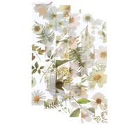 HAPINARY Set da 5 Segnalibri Floreali in Pet Trasparente Design Bianco, Fiori di Margherita e Soffione, per Lettura e Regalo a Insegnanti e Studenti