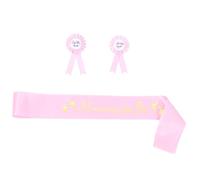 HAPINARY Set Decorazioni Shower Include Fascia Per Mamma Distintivo Papà Spilla Decorativa Per Cerimonia Nascita