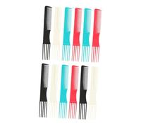 HAPINARY Set Di 12 Pettini Da Parrucchiere Multifunzione A Denti Larghi Per Salone Per Uomo Spazzole E Strumenti Per Colore Casuale
