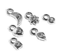HAPINARY Set di 2 Accessori per Unghie in Lega Argento Ciondoli Pendenti e Strumento per Piercing, per Saloni Professionali e Scuole di Nail Art
