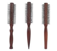 HAPINARY Set di 3 Pettini Volumizzanti in Legno Manico a Zucca e Piatto, Pettini per Chioma per Styling e Asciugatura, Districanti e Volumizzanti per Quotidiano