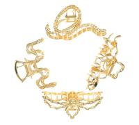 HAPINARY Set di 4 Fermagli per in Metallo a Forma di Serpente Pesce E Ragno Unici nel Loro Genere per La Superiore dei Accessori per