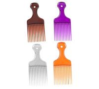 HAPINARY Set Di 4 Pettini Per Uomo A Denti Per Lo Styling Massaggio Delicato Del Cuoio Capelluto Antigraffio E Portatili Colore Casuale
