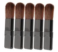 HAPINARY Set Di 5 Piccoli Pennelli Per Trucco Mini Pennelli Cosmetici Pennello Piatto Piccolo Per Fard Applicatore Portatile Per Fondotinta Pennello Morbido Per Cipria