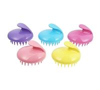HAPINARY Set Di 5 Spazzole Per Il Cuoio Capelluto Spazzola Per Shampoo Setole in Silicone Per Massaggio Termale Con Acqua Del Cuoio Capelluto