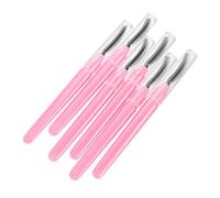 HAPINARY Set Di 6 Pennelli Applicatori in Silicone Per Laminazione Ciglia E Sopracciglia Strumenti Per Make Up Scovolini Inclusi Per Pulizia E Pettinatura