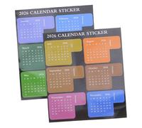 HAPINARY Set di Adesivi Calendario Mensile 2026 per Diari e Libri Design Adesivo Comodo e Organizzazione Colorata per Pianificazione e Programmazione Completa