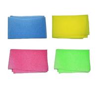 HAPINARY Set Di Asciugamani Da Bagno in Nylon 4 Pezzi Asciugamano Da Bagno Esfoliante Salviette in Luffa E Gomma Per Il Dorso