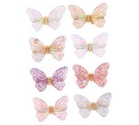 HAPINARY Set Di Ciondoli Per Nail Art A Forma Di Farfalla Decorazioni Per Unghie 3d in Resina Lucida E Metallo Per Il Ballo Di Fine Anno E Il Compleanno