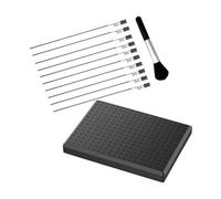 HAPINARY Set di Clip a Colori Supporto Base e Pinze a Coccodrillo in Ferro e Plastica, Kit per Pittura a Spruzzo Modellismo, Accessori Fai da Te per Hobby Artigianali, Piccolo Formato