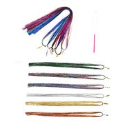 HAPINARY Set Di Extension Per Chioma Sintetici Mèches Per Parrucca Liscia Da Donna Facili Da Applicare E Rimuovere Per Creare Look Affascinanti