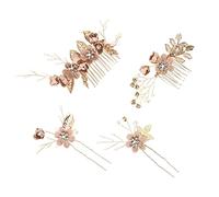 HAPINARY Set Di Forcine Per Chioma A Forma Di U Strass Fermaglio Per Chioma Francese Pettine Per Sposa Fermaglio Fiori