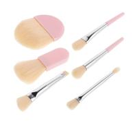 HAPINARY Set Di Pennelli Da Trucco Mini Portatili Con Custodia Per Viaggi Strumenti Di Bellezza Per Donne Inclusi Pennelli Per Fard E Ombretto Per Applicazione Del Trucco