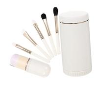 HAPINARY Set Di Pennelli Per Il Trucco 6 in 1 E Pennello Per Fondotinta Con Specchio Adatto Anche Al Pennello Per Il Fard Per Un Beauty Portatile