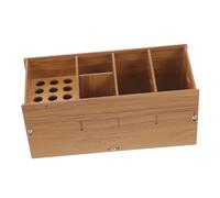 HAPINARY Set Di Strumenti Per Parrucchieri Forbici E Pettini Per Taglio Di Scatola Portaoggetti in Legno Per Barbiere Parrucchiere Forbici Per Lo Styling Piedini