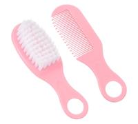 HAPINARY Set Massaggiante Rosa per Ragazzo Ragazza Pettine e Spazzola Antistatica in Plastica, Delicato e Sicuro la Cura dei Chioma del Ragazzo Ragazza