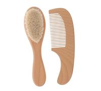 HAPINARY Set Spazzole Per Chioma Per Ragazzo Ragazza Pettine in Legno Spazzola Da Bagno Per Cuoio Capelluto Ragazzo Ragazza Morbida Pulizia