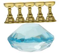 HAPINARY Set Supporto Per Unghie A Pressione Supporto Per Unghie Finte Pratico Per Nail Art E Design Espositore Portatile