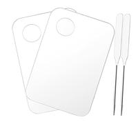 HAPINARY Spatola Per Fondotinta Palette Per Per Pittura Con Spatola Palette Per Miscelare i Colori Piastra Per Miscelazione Cosmetici