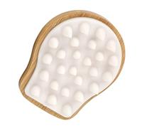 HAPINARY Spazzola Capelli Bamboo e Silicone per Massaggio e Pulizia Profonda del Capelluto Uso Bagnato e Asciutto per Ragazze Teen Design Ergonomico Antiscivolo