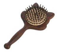 HAPINARY Spazzola Districante Per Chioma in Legno Di Sandalo Pettine Portatile Manico Massaggio Del Cuoio Capelluto Per Tutti I Tipi Di Chioma