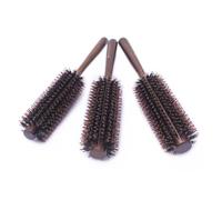 HAPINARY Spazzola Rotonda per Capelli con Setole Naturali e Nylon Pettine Arricciacapelli con Manico in Legno per Asciugatura e Styling Adatto Capelli Lunghi Corti Lisci o Ricci