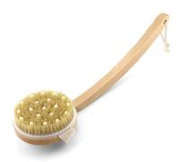 HAPINARY Spazzola Scrub Per Corpo Con Setole Naturali E Manico in Legno Curvato Per Doccia E Bagno Efficiente Per Esfoliare E Massaggiare La Pelle