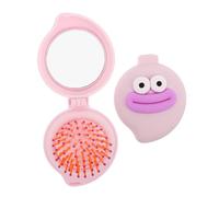 HAPINARY Spazzola Viaggio Pieghevole Compatta E Portatile Per Ragazze Donne E Bambini Con Specchio Integrato Pettine Tascabile Per Chioma Rosa E Viola