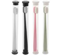 HAPINARY Spazzolini Da Denti in Plastica Per Adulti Strumento Di Pulizia Dei Denti Setole Morbide Portatile Spazzolino Manuale Extra Morbidi