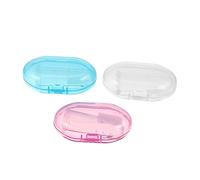 HAPINARY Spazzolino Da Dito in Silicone Per Ragazzo Ragazza e Ragazzo Ragazza Piccoli, Set Da 3 Pezzi Trasparenti, Pulizia Delicata e Igiene Orale Per Viaggi e Uso Quotidiano