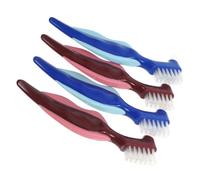 HAPINARY Spazzolino Per Protesi Dentarie A Doppia Testina Spazzola Pulizia Delle Protesi Dentarie Realizzata in Pp E Nylon Portatile E Duratura