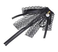 HAPINARY Spilla Fiocco in Pizzo Nero Accessorio Elegante e Chic per Donna Spilla Sul Retro, Facile da Indossare, come Regalo per Amiche e Parenti