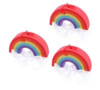 HAPINARY Spugna da Bagno Arcobaleno 3 Pezzi, in Spugna e Nylon, Cordino Sospeso, Esfoliante Corpo, per Doccia e Vasca da Bagno