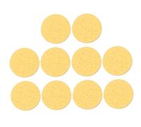 HAPINARY Spugne Struccanti in Cellulosa Naturale 10 Pezzi 8 Cm Spugna Viso Delicata Esfoliante Adatta Pelli Sensibili Per Pulizia Trucco e Spa Viso