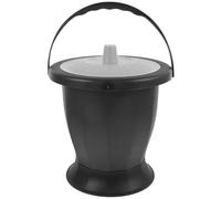 HAPINARY Sputacchiera Per Anziani in Plastica Orinatoio Portatile Per Adulti Vaso Da Notte Con Manico E Coperchio Compatto E Pratico
