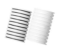 HAPINARY Strisce Autoadesive Per Ciglia Finte 2 Scatole 20 Pezzi Trasparenti e Nere, Resistenti All'acqua e Al Sudore, Delicate Sulla Pelle, Per Applicazione Rapida e Uso in Viaggio