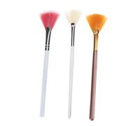 HAPINARY Strumenti Cosmetici Per Donne 3 Pezzi Applicatori Per Il Trucco A Forma Di Ventaglio Illuminanti Per Sfumare Il Fard Sul Viso Materiale Sicuro Liscio Per Uso A Lungo Termine