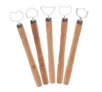 HAPINARY Strumenti per Argilla E Ceramica Set di 5 Pezzi Impugnature in Legno Utensili per Scolpire Intagliare E Formare per Scultura E Raschiatura