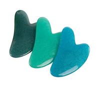 HAPINARY Strumento Guasha in Resina Raschietto Muscolare Uso Quotidiano Tavola Raschiante Compatto Massaggiatore Viso Collo Schiena Spalle Piedi Accessori Naturale