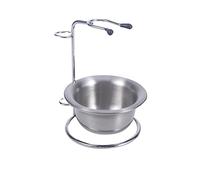 HAPINARY Supporto Da Barba Con Ciotola in Acciaio Resistente e Porta Rasoio Stand Compatto Per Pennello Barba Uomo Materiale e Design Organizzativo Efficace Per Bagno