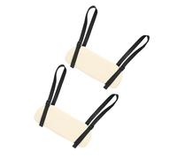 HAPINARY Supporto per Bracciolo Massaggiante in Pu Bianco 2 Pezzi per Lettino da Massaggio Pieghevole, Poggiabraccio Sospeso Compatto per Spa e Saloni Professionali