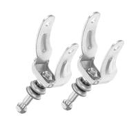 HAPINARY Supporto Ruota Anteriore Sedia a Rotelle 6/8 in Acciaio Zincato Cuscinetti, Staffa Di Ricambio Per Forcella Anteriore, Set, Compatibile Manuale Ed Elettrica Per Uso Quotidiano