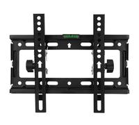 HAPINARY Supporto Tv da Parete Facile da Installare Regolabile in Lamiera Laminata Nera Design Robusto e Sistema di Bloccaggio Sicuro per Televisori Domestici