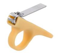 HAPINARY Tagliaunghie Sicuro Per Neonati Piccolo Pieghevole Giallo Chiaro Set Accessori Cura Unghie Bambini Piedi Manicure Indispensabili Utili