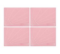 HAPINARY Tappetino da taglio auto-riparante ispessito da 4 pezzi - Tagliere da tavolo bifacciale - Tappetino da cucito rotante A4 per progetti di quilting artistico su tessuto e hobby