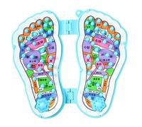 HAPINARY Tappetino per Massaggio ai Piedi Stuoia di Ciottoli per Agopuntura Allevia Fatica e Stimola Circolazione e Piastra per Massaggi Plantari Rettangolare Pieghevole e Portatile