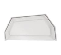 HAPINARY Tappo Terminale Doppio per Drenaggio Efficiente in Pvc Bianco per Grondaia Design Semplice e Funzionale, Accessorio per Pluviali e Prevenzione Perdite D'acqua