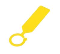 HAPINARY Targhette per Bottiglie di Vino in Plastica Gialla 120 Pezzi | Riutilizzabili, Facili da Scrivere, Design Raffinato, per Uso in Orto e Vigna